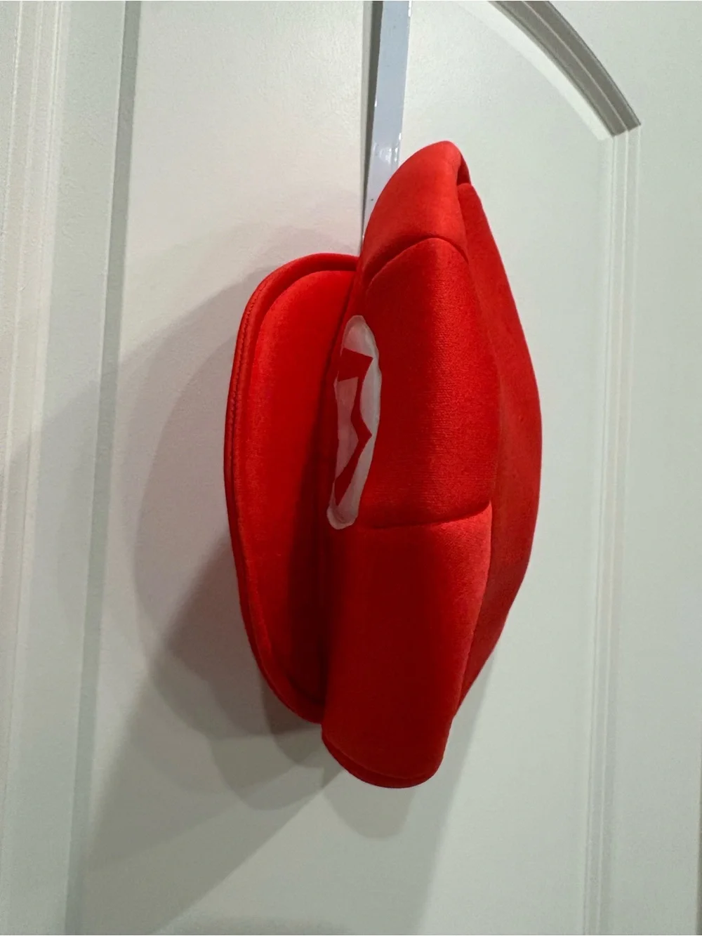 Mario costume youth medium 7-8 *No Mustache* FUC due to fabric pull Mark on hat